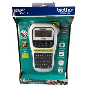 Brother Label Maker Printer Portable Handheld P-Touch PT-H110 White NIB